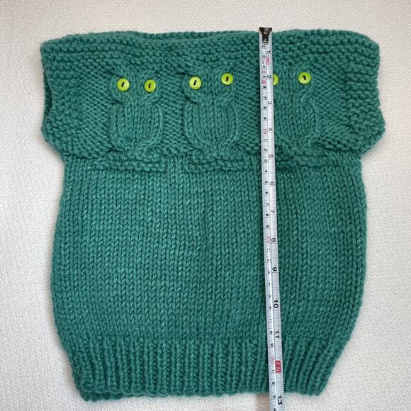 Handmade Owl Crocheted Sweater - Picture 4 of 4